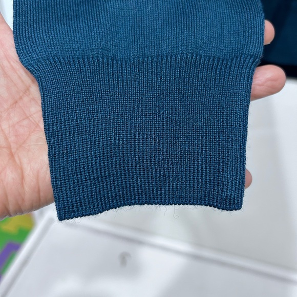 Russo Italy Men’s Blue Merino Wool Blend CrewNeck Sweater Size M - Picture 6 of 11